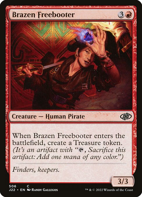 naokuroshop MTG [J22][506][赤][C][EN][鉄面連合の掠め取り/Brazen Freebooter] NM