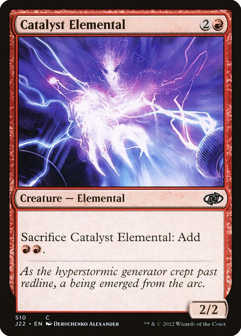 naokuroshop MTG [J22][510][赤][C][EN][触媒の精霊/Catalyst Elemental] NM