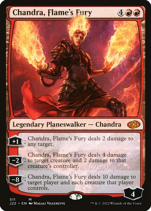 naokuroshop MTG [J22][511][赤][M][EN][炎の憤怒、チャンドラ/Chandra, Flame's Fury] NM