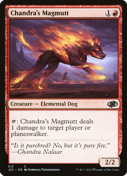 naokuroshop MTG [J22][512][赤][C][EN][チャンドラのマグムット/Chandra's Magmutt] NM