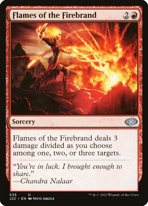 naokuroshop MTG [J22][535][赤][U][EN][炬火の炎/Flames of the Firebrand] NM