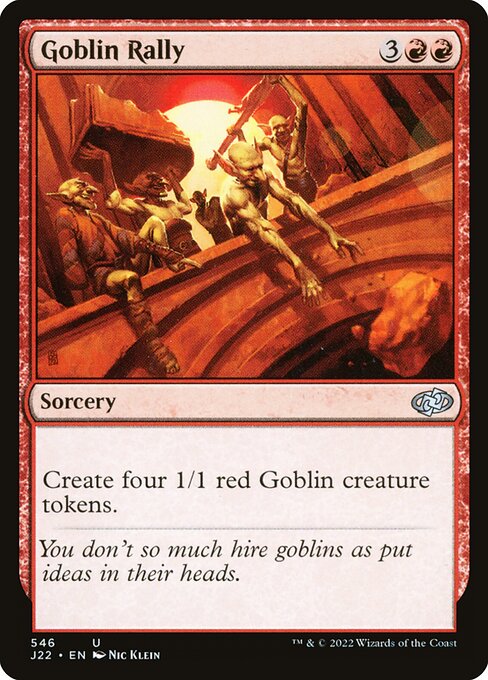 naokuroshop MTG [J22][546][赤][U][EN][ゴブリンの結集/Goblin Rally] NM