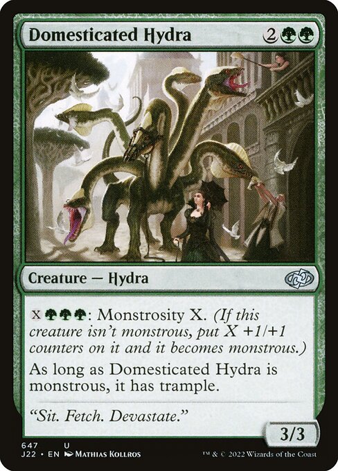 naokuroshop MTG [J22][647][緑][U][EN][飼い馴らされたハイドラ/Domesticated Hydra] NM