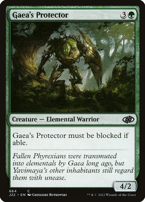 naokuroshop MTG [J22][664][緑][C][EN][ガイアの守護者/Gaea's Protector] NM