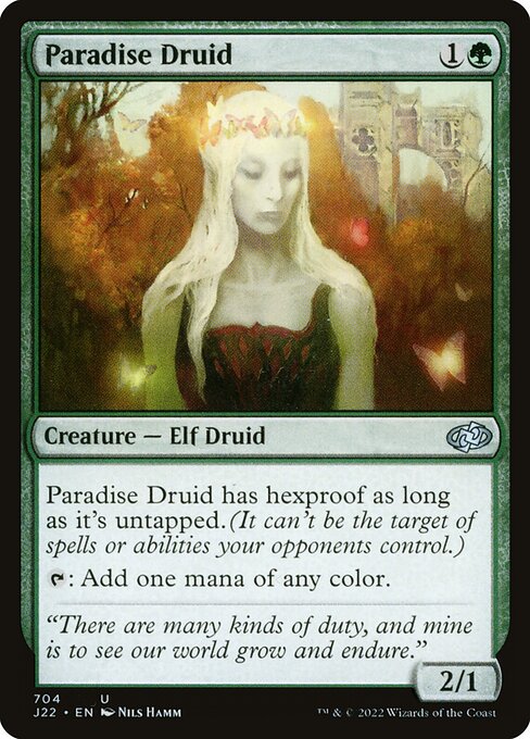 naokuroshop MTG [J22][704][緑][U][EN][楽園のドルイド/Paradise Druid] NM