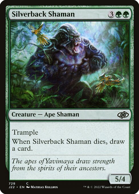 naokuroshop MTG [J22][728][緑][C][EN][シルバーバックの巫師/Silverback Shaman] NM