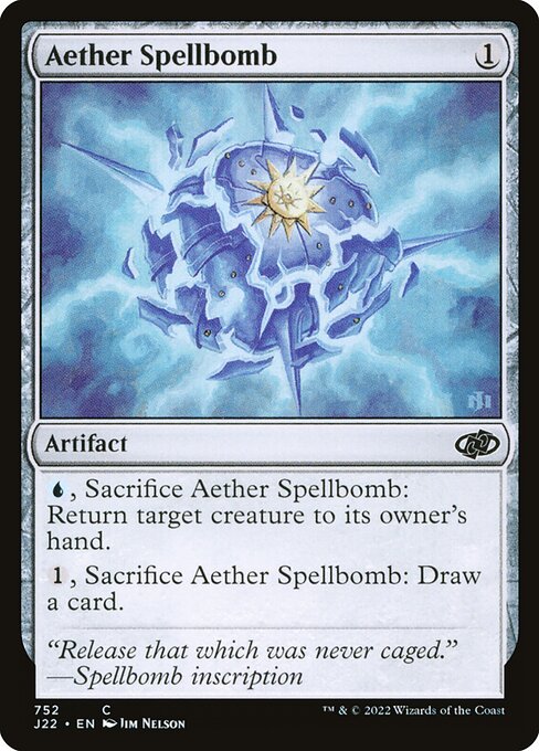 naokuroshop MTG [J22][752][茶][C][EN][上天の呪文爆弾/Aether Spellbomb] NM