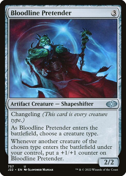 naokuroshop MTG [J22][757][茶][U][EN][血統詐称者/Bloodline Pretender] NM