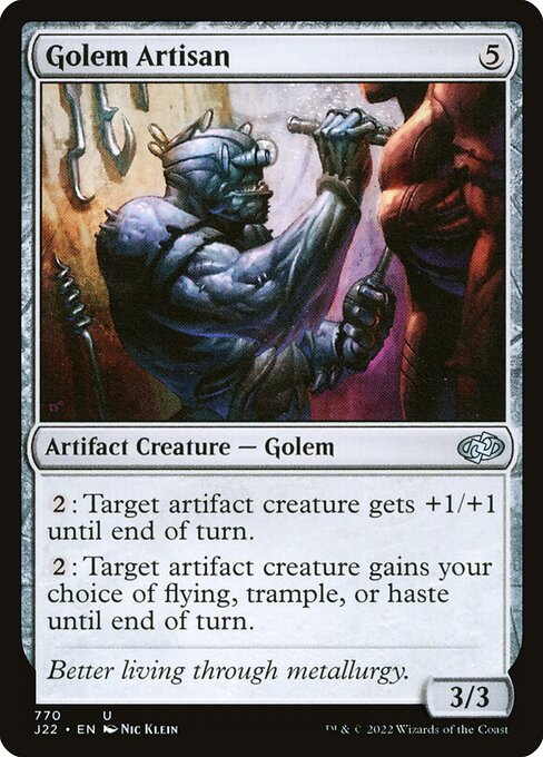 naokuroshop MTG [J22][770][茶][U][EN][ゴーレムの職工/Golem Artisan] NM