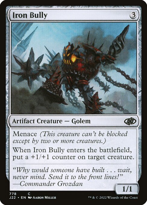 naokuroshop MTG [J22][778][茶][C][EN][鉄の暴漢/Iron Bully] NM