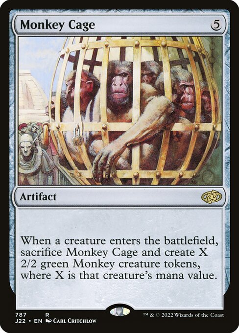 naokuroshop MTG [J22][787][茶][R][EN][猿の檻/Monkey Cage] NM