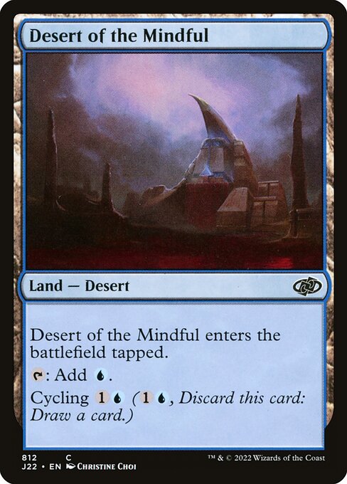 naokuroshop MTG [J22][812][土地][C][EN][周到の砂漠/Desert of the Mindful] NM