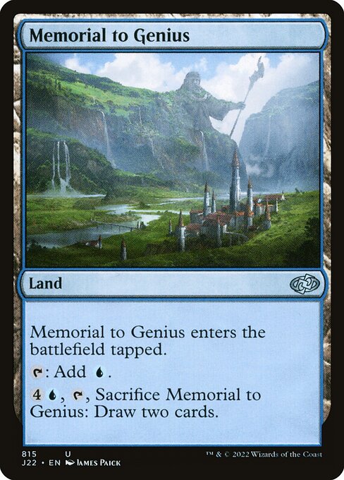 naokuroshop MTG [J22][815][土地][U][EN][天才の記念像/Memorial to Genius] NM