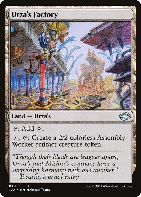 naokuroshop MTG [J22][828][土地][U][EN][ウルザの工廠/Urza's Factory] NM