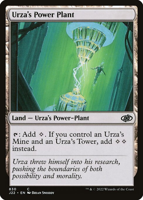 naokuroshop MTG [J22][830][土地][C][EN][ウルザの魔力炉/Urza's Power Plant] NM