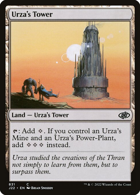 naokuroshop MTG [J22][831][土地][C][EN][ウルザの塔/Urza's Tower] NM