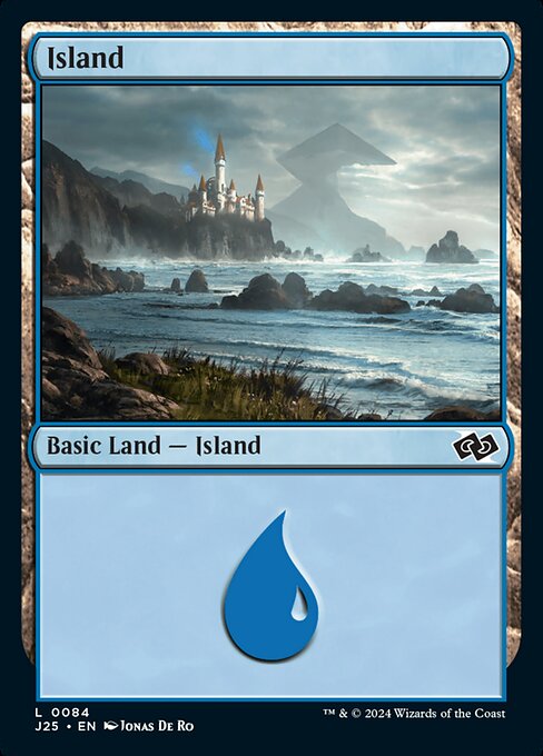 naokuroshop MTG [J25][0084][土地][C][EN][島/Island]（foil） NM