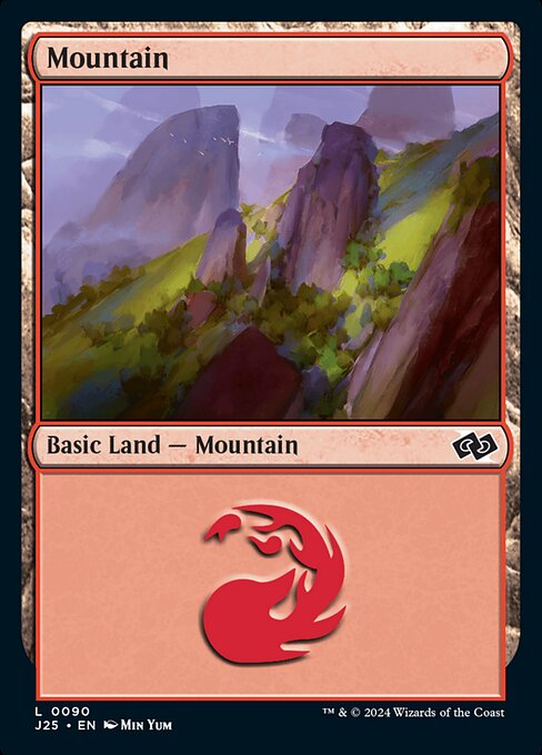 naokuroshop MTG [J25][0090][土地][C][EN][山/Mountain]（foil） NM