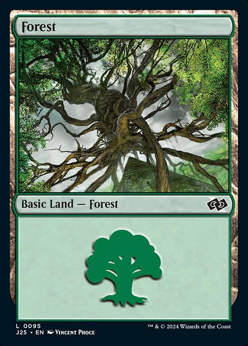 naokuroshop MTG [J25][0095][土地][C][EN][森/Forest] NM