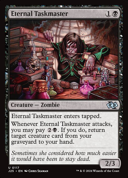 naokuroshop MTG [J25][0117][黒][U][EN][永遠衆の監督官/Eternal Taskmaster] NM