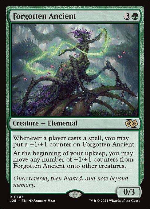 naokuroshop MTG [J25][0147][緑][R][EN][忘れられた古霊/Forgotten Ancient]（foil） NM