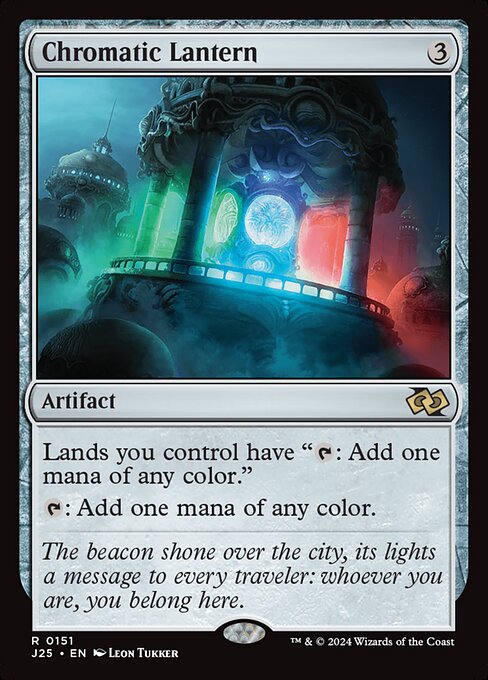 naokuroshop MTG [J25][0151][茶][R][EN][彩色の灯籠/Chromatic Lantern]（foil） NM