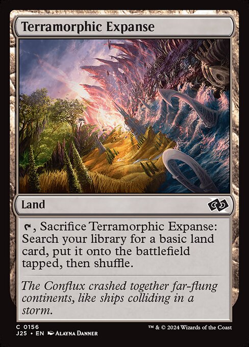 naokuroshop MTG [J25][0156][土地][C][EN][広漠なる変幻地/Terramorphic Expanse]（foil） NM