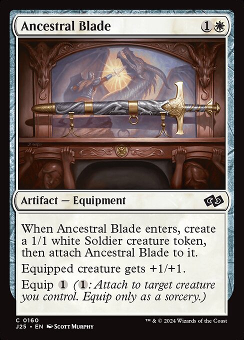 naokuroshop MTG [J25][0160][白][C][EN][祖先の刃/Ancestral Blade] NM