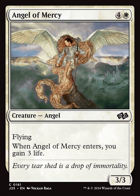 naokuroshop MTG [J25][0161][白][C][EN][慈悲の天使/Angel of Mercy] NM