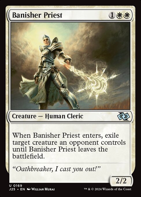 naokuroshop MTG [J25][0169][白][U][EN][放逐する僧侶/Banisher Priest] NM