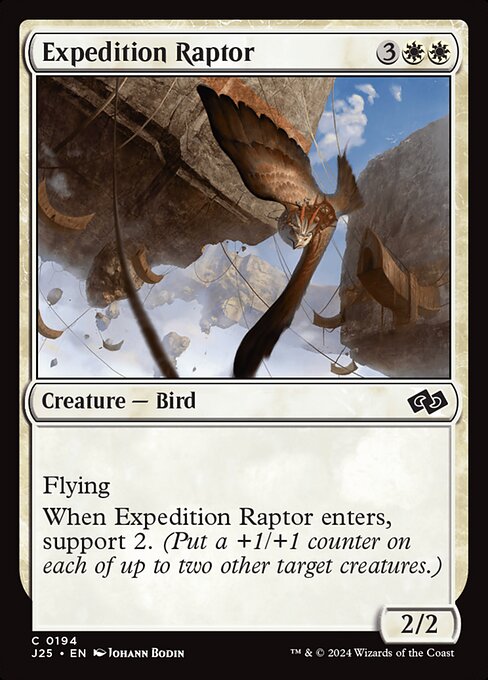 naokuroshop MTG [J25][0194][白][C][EN][探検の猛禽/Expedition Raptor] NM