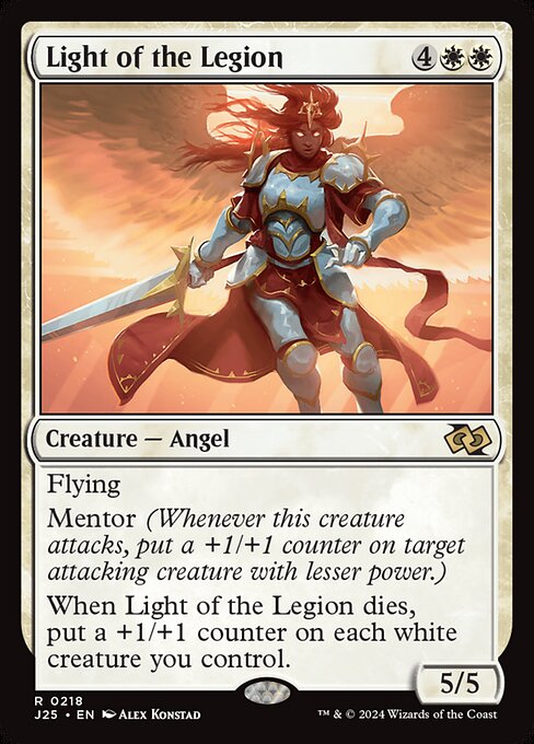 naokuroshop MTG [J25][0218][白][R][EN][軍勢の光/Light of the Legion] NM