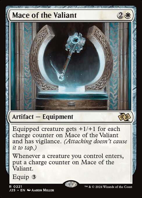 naokuroshop MTG [J25][0221][白][R][EN][勇敢な者の鎚鉾/Mace of the Valiant] NM