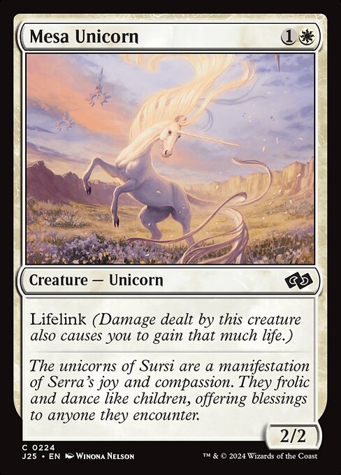 naokuroshop MTG [J25][0224][白][C][EN][メサ・ユニコーン/Mesa Unicorn] NM