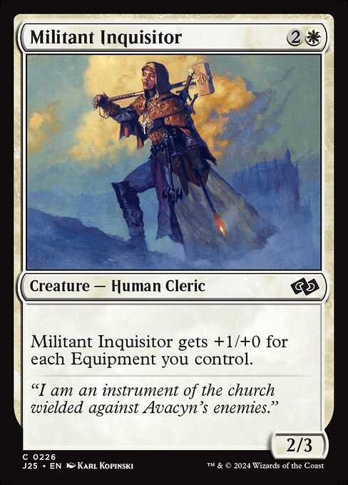 naokuroshop MTG [J25][0226][白][C][EN][戦闘的な審問官/Militant Inquisitor] NM