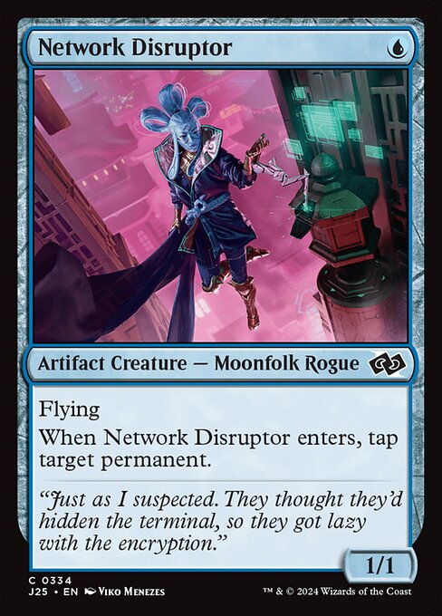 naokuroshop MTG [J25][0334][青][C][EN][ネットワークの攪乱者/Network Disruptor] NM