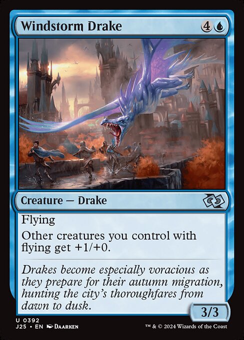 naokuroshop MTG [J25][0392][青][U][EN][暴風のドレイク/Windstorm Drake] NM