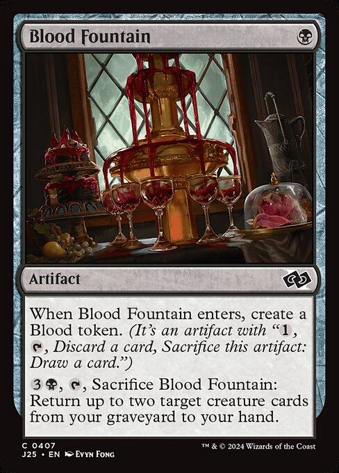 naokuroshop MTG [J25][0407][黒][C][EN][血の泉/Blood Fountain] NM