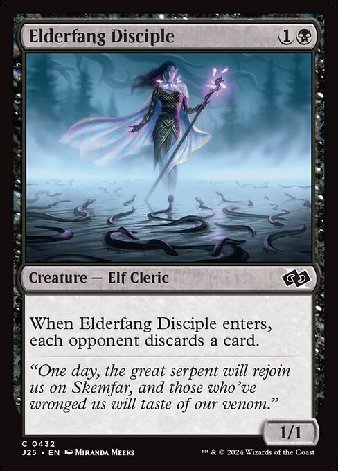 naokuroshop MTG [J25][0432][黒][C][EN][古牙の信奉者/Elderfang Disciple] NM