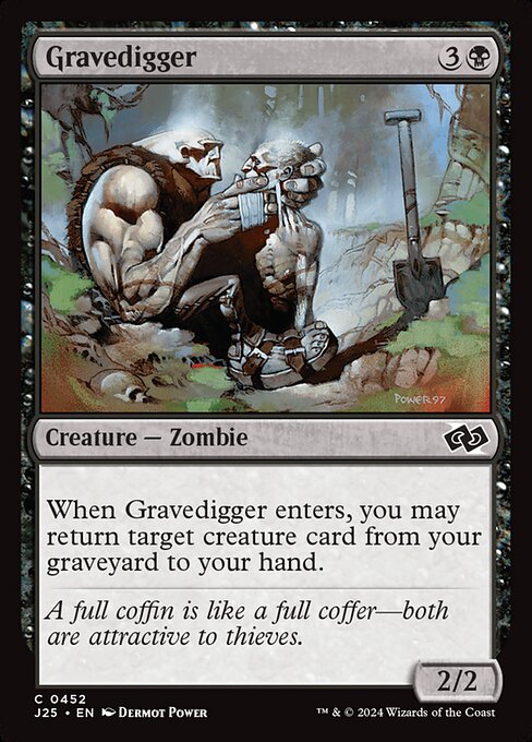 naokuroshop MTG [J25][0452][黒][C][EN][グレイブディガー/Gravedigger] NM