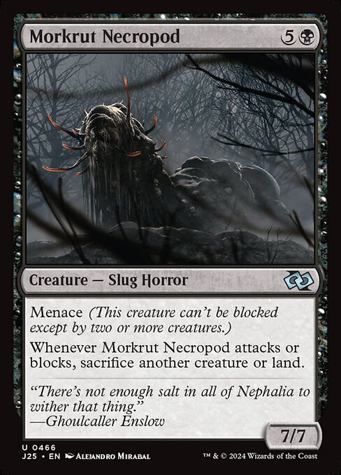 naokuroshop MTG [J25][0466][黒][U][EN][モークラットの屍蛞蝓/Morkrut Necropod] NM