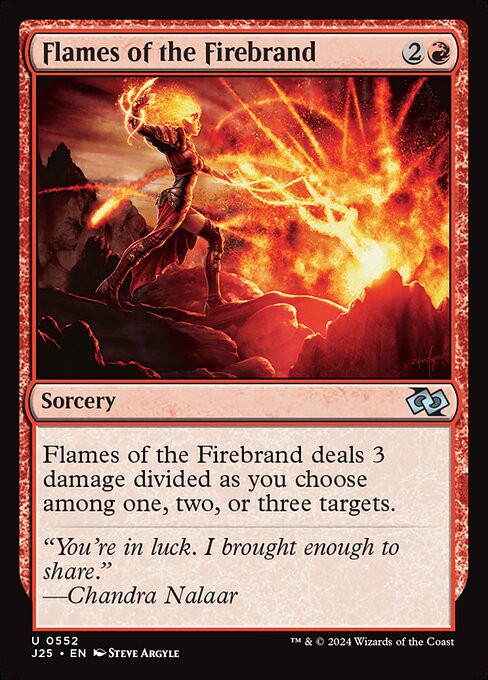 naokuroshop MTG [J25][0552][赤][U][EN][炬火の炎/Flames of the Firebrand] NM