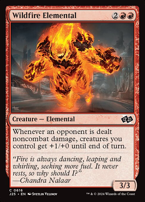 naokuroshop MTG [J25][0616][赤][C][EN][野火の精霊/Wildfire Elemental] NM