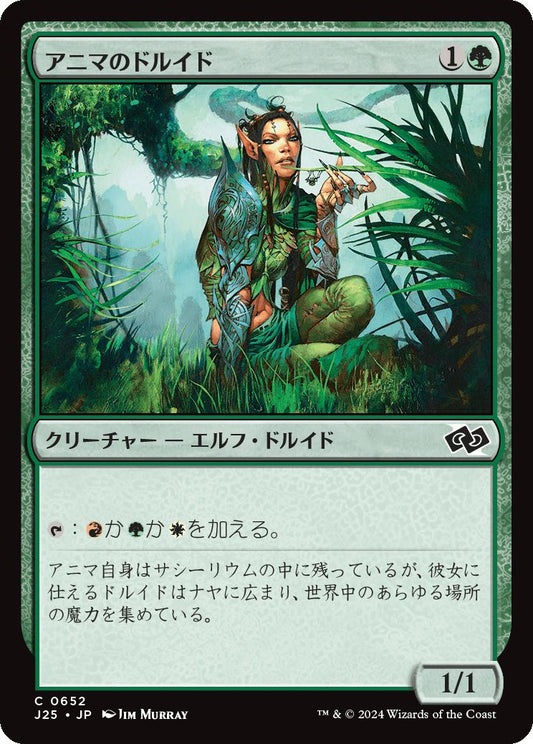 naokuroshop MTG [J25][0652][緑][C][JP][アニマのドルイド/Druid of the Anima] NM