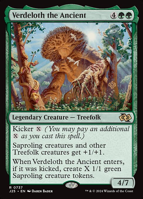 naokuroshop MTG [J25][0737][緑][R][EN][古木のヴァーデロス/Verdeloth the Ancient] NM