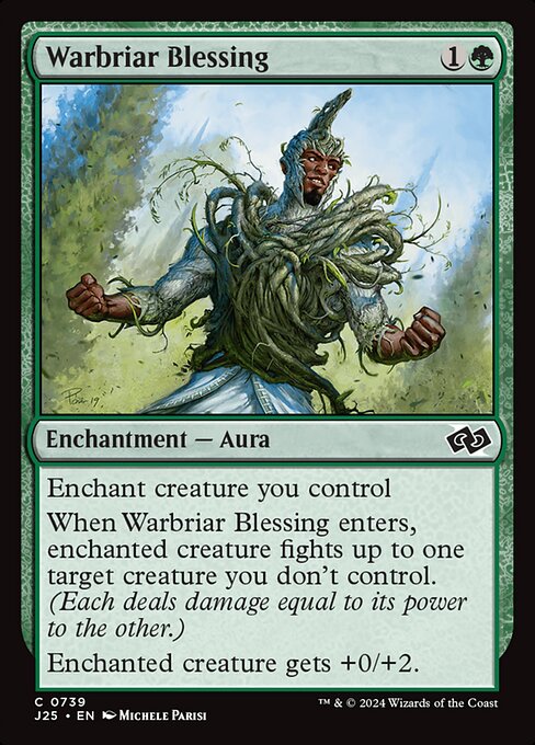 naokuroshop MTG [J25][0739][緑][C][EN][戦茨の恩恵/Warbriar Blessing] NM