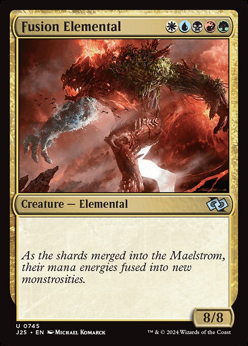 naokuroshop MTG [J25][0745][多][U][EN][融合の精霊/Fusion Elemental] NM