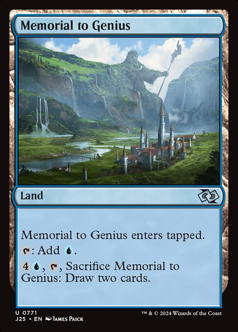 naokuroshop MTG [J25][0771][土地][U][EN][天才の記念像/Memorial to Genius] NM