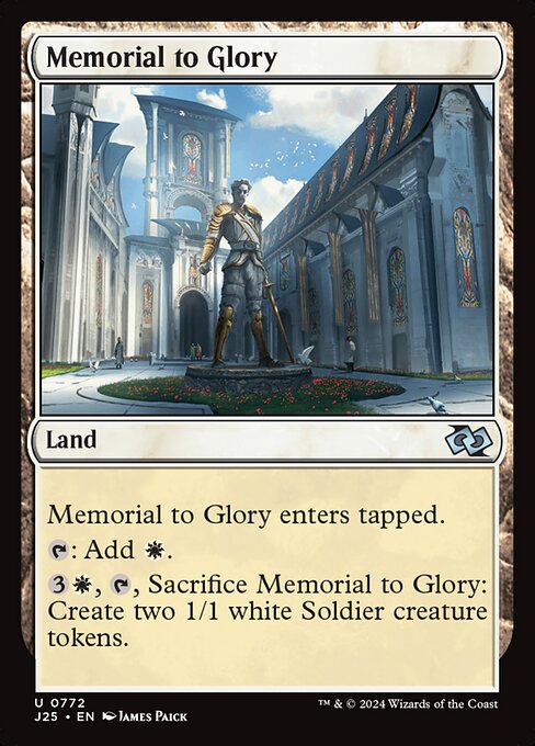 naokuroshop MTG [J25][0772][土地][U][EN][名誉の記念像/Memorial to Glory] NM