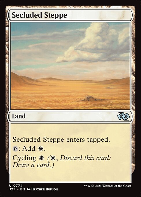 naokuroshop MTG [J25][0774][土地][U][EN][隔離されたステップ/Secluded Steppe] NM